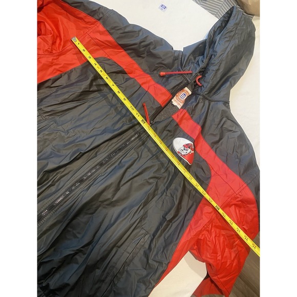 Georgia Bulldogs Bomber Jacket Mens 2XL Red Full Zip Essex Athletics NCAA‎ VTG - Picture 9 of 10